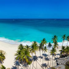 Drone photo of Bottom Bay in Barbados